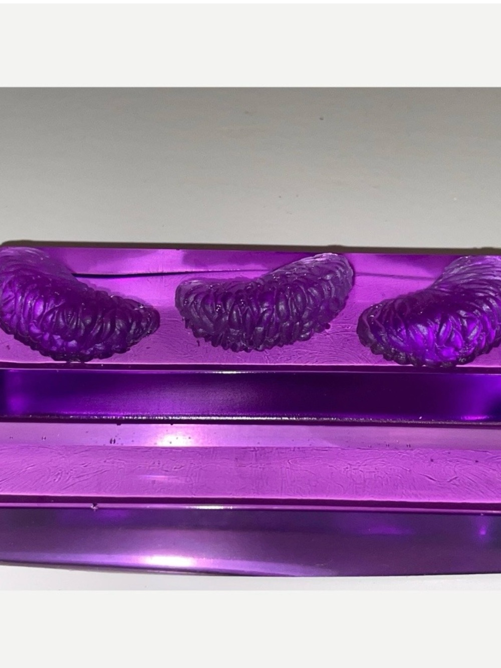 Purple Citrus Resin Cell Phone Stand or Business Card Holder